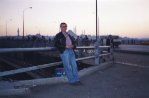 istanbul_1999 Galata bridge at sunset 1999